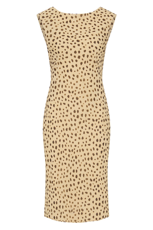 Leo dress in cheetah print