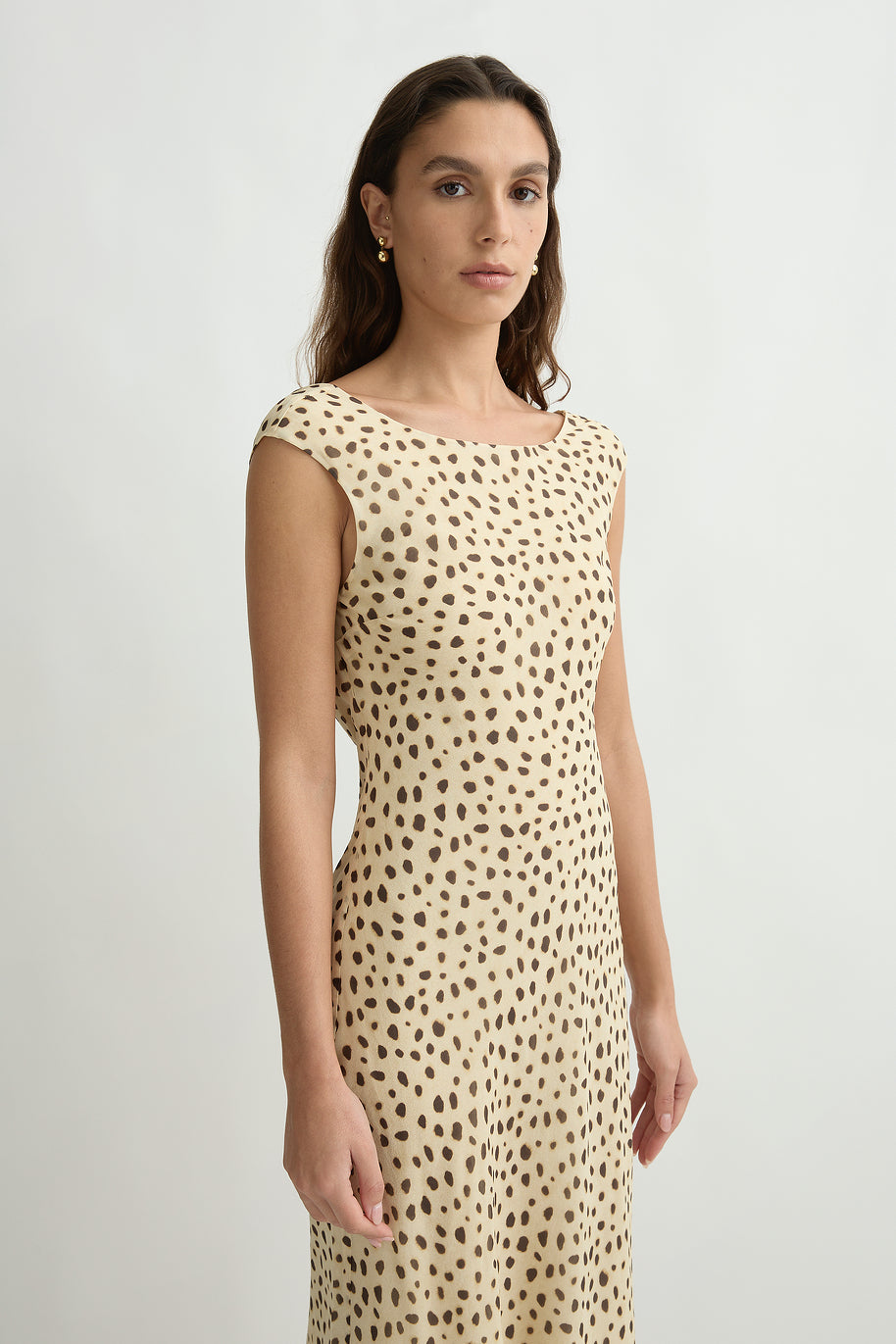 Leo dress in cheetah print