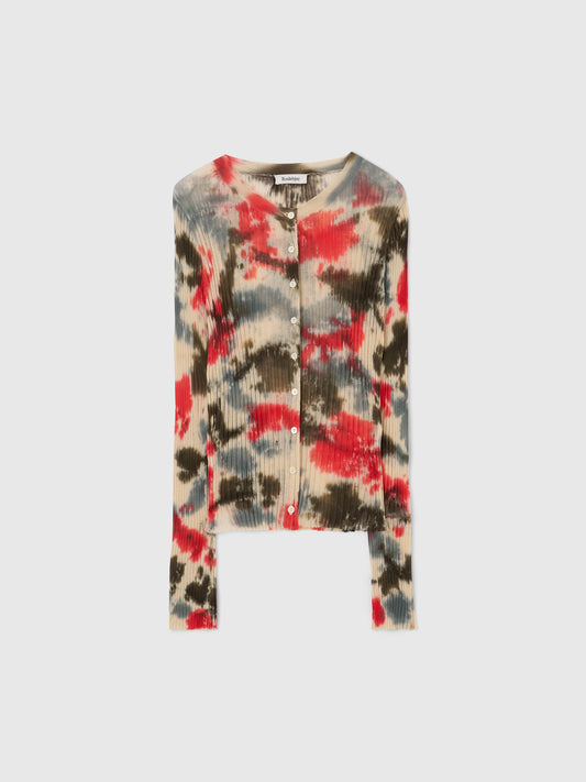 Cardi Tie Dye Jumper Cardigan