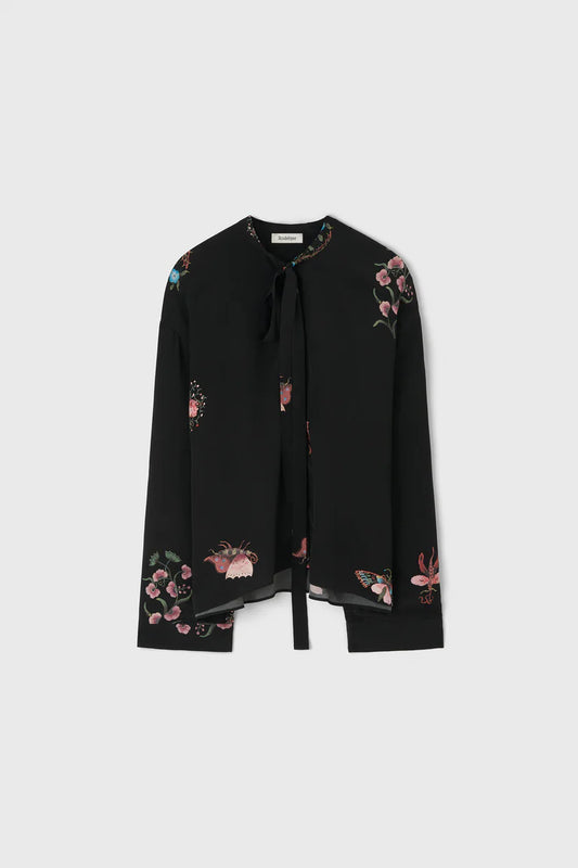 The Melanie Light Silk Blouse in Duchess