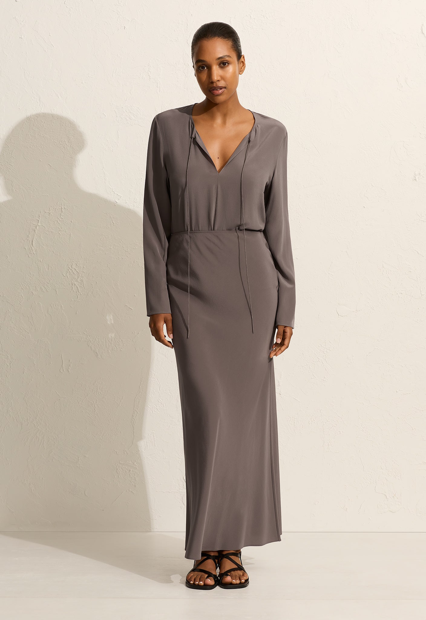 Matteau Slate Bias Elastic Skirt
