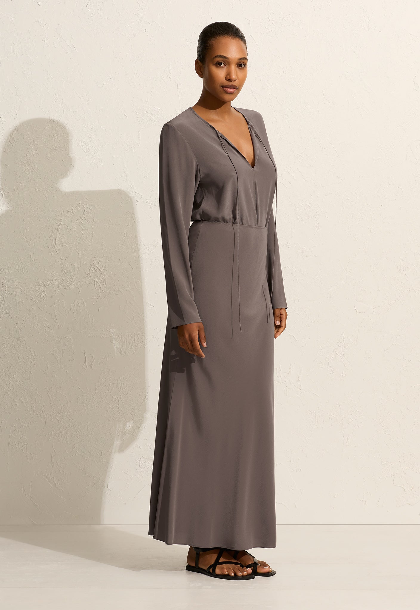 Matteau Slate Bias Elastic Skirt
