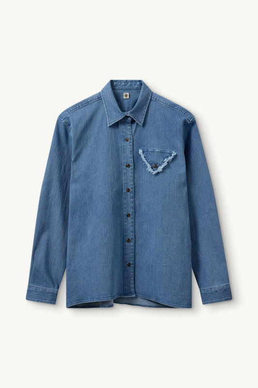 Merci Shirt in Light Denim