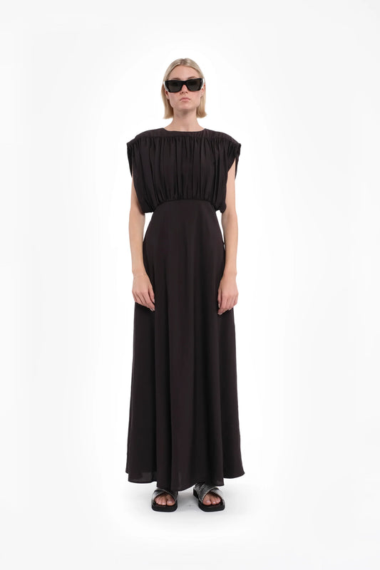 Vega Maxi Dress With Ruched Top