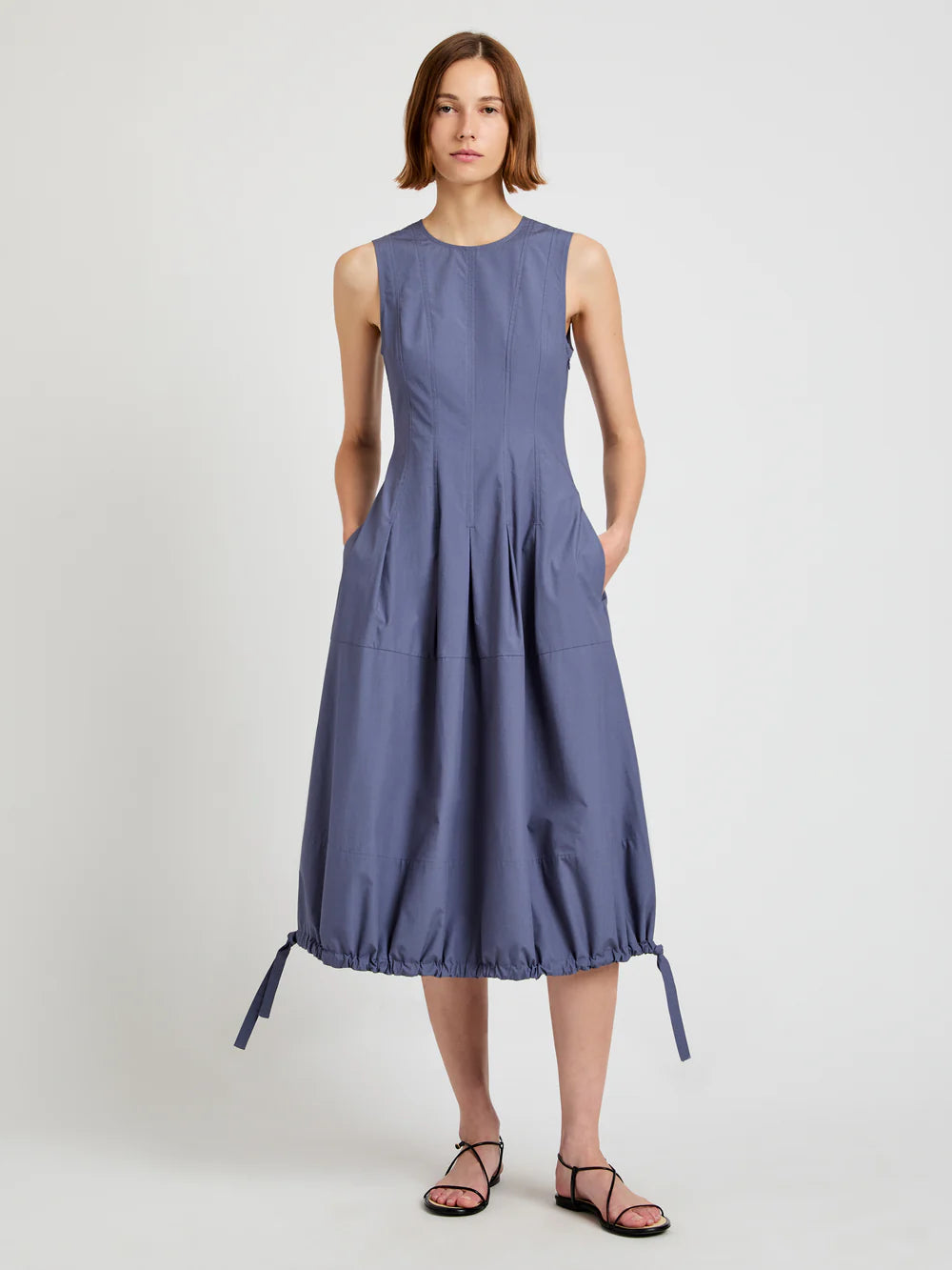 Marley Dress in Brushed Poplin