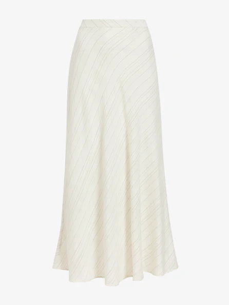 Kaia Skirt in Woven Stripe Flou