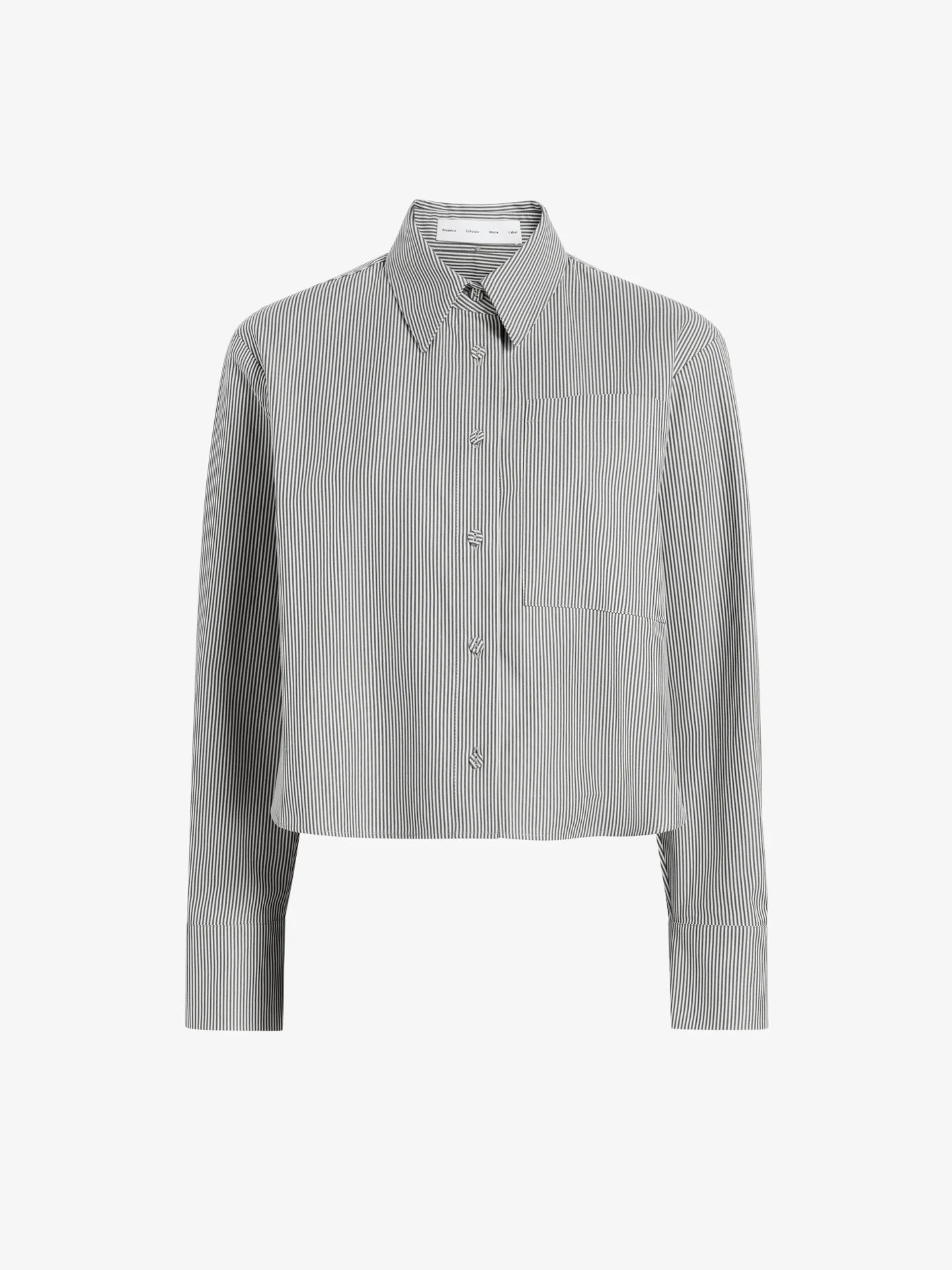 Olive Shirt in Stripe Cotton