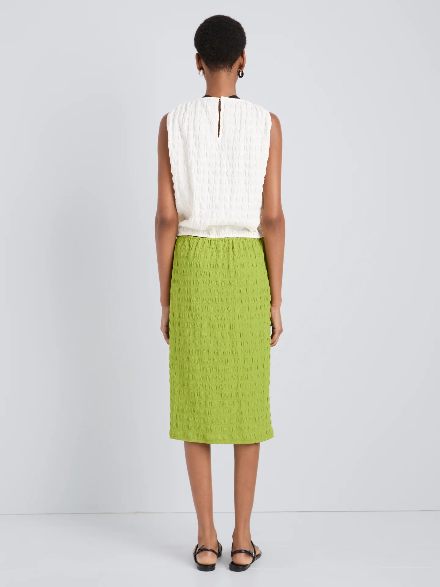 Lori skirt in textured cotton