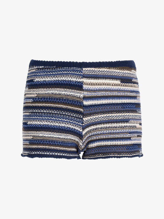 Jenna knit shorts in linen dry rib