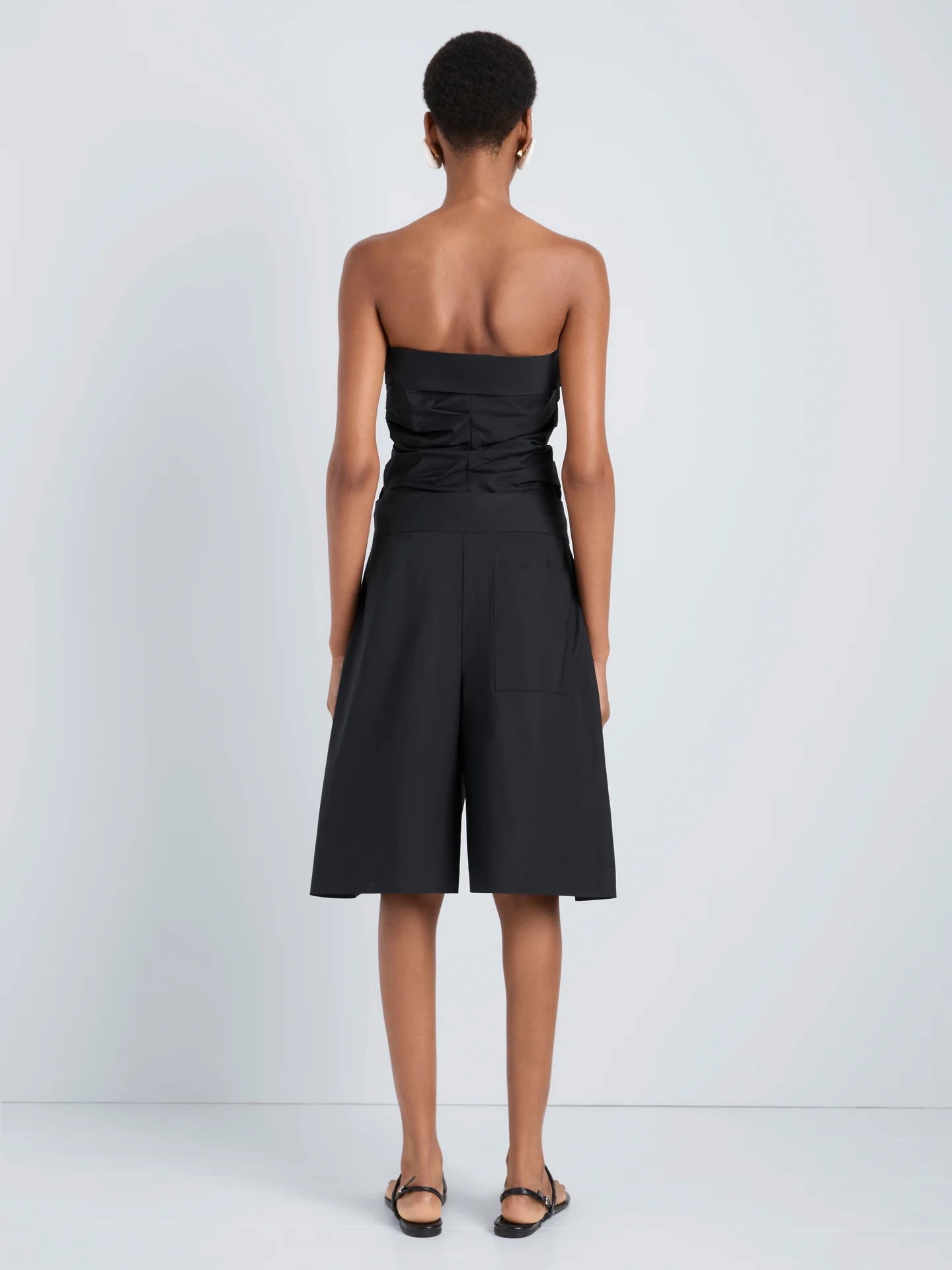 Maisy strapless top in poplin