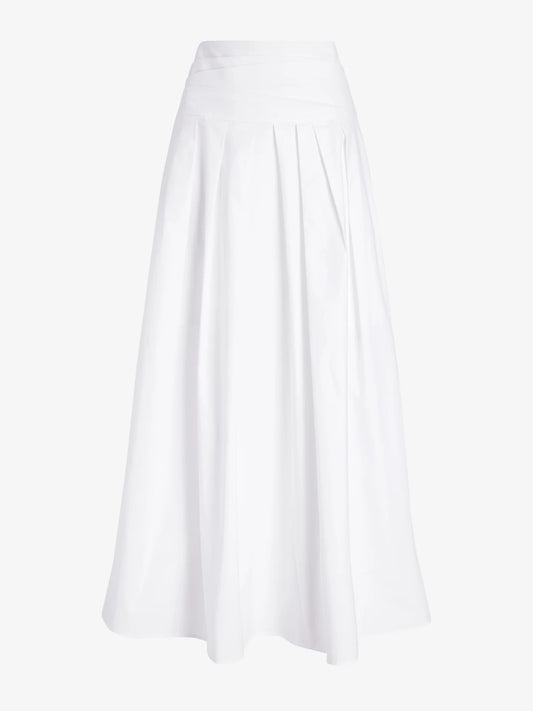 White skirt on a white background
