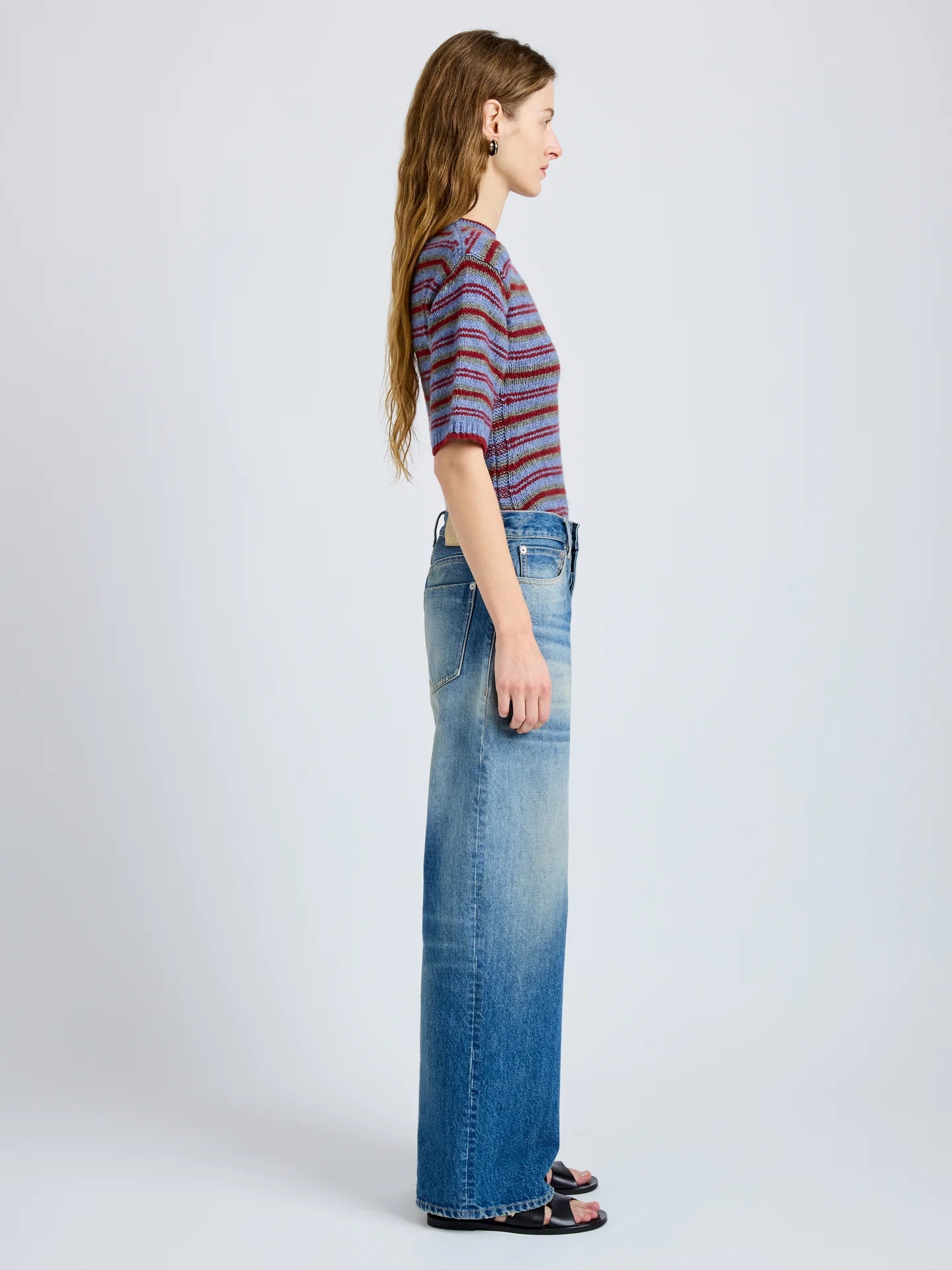 Dana sweater in willow stripe