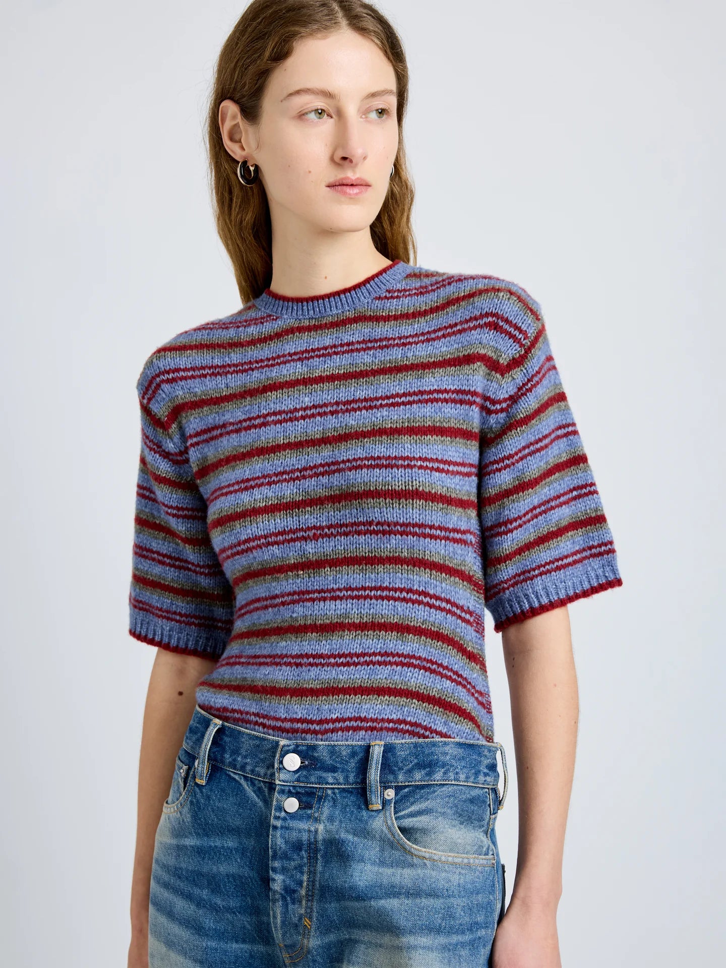 Dana sweater in willow stripe