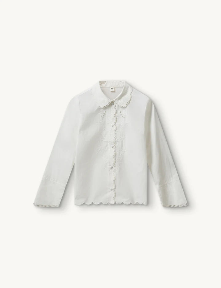 Kirsten Collar Shirt White