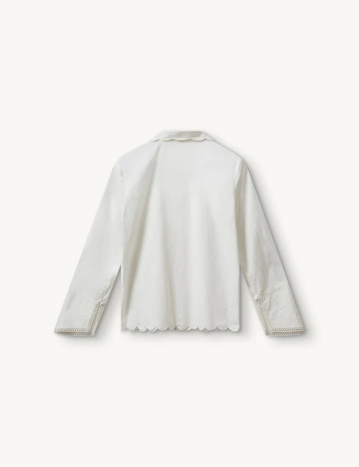 Kirsten Collar Shirt White