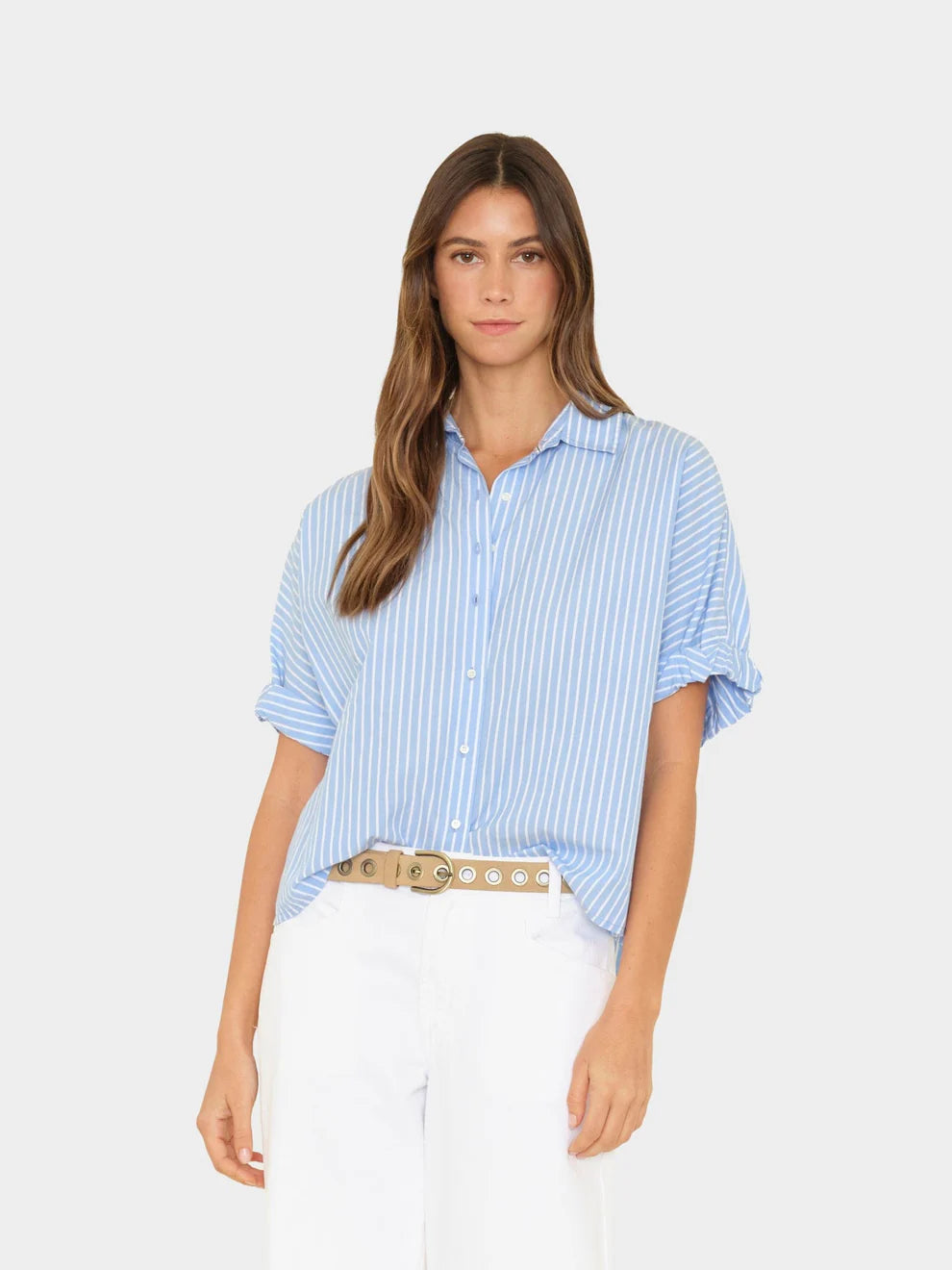 Teddy  shirt in blue stripe